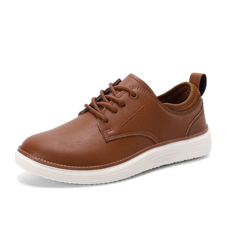 2025 men's boots fashion simple walking shoes trend fashion wide toe casual shoes comfortable sports shoes