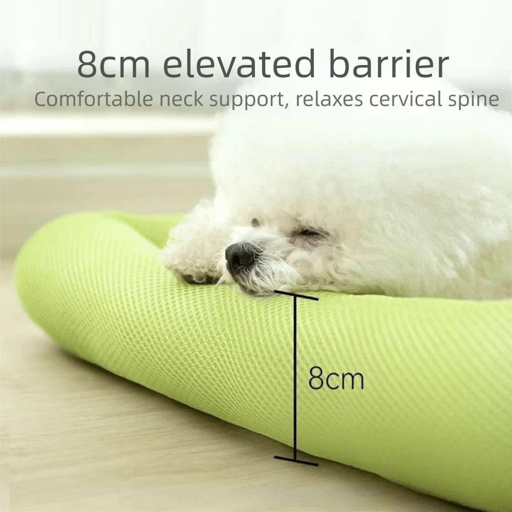 Pet Supplies Square Cooling Puppy Bed Soft Breathable Dog Sleeping Pad Non-Slip Washable Dog Cat Beds All-season