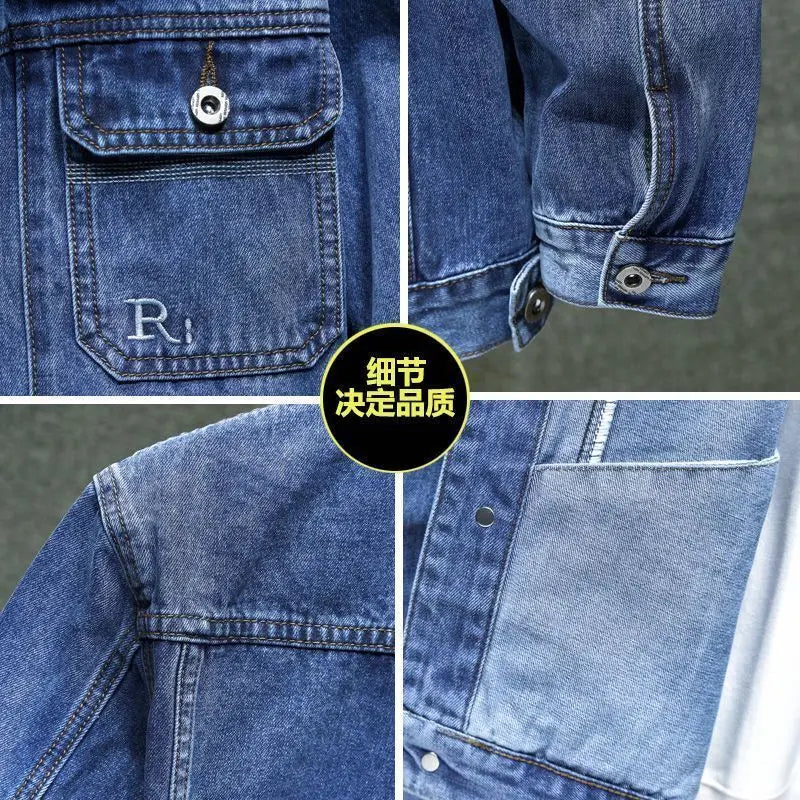 Harajuku fashion designer Loose Casual Jeans Jackets Spring Autumn Outerwear Coats men clothing streetwear luxury winter jacket
