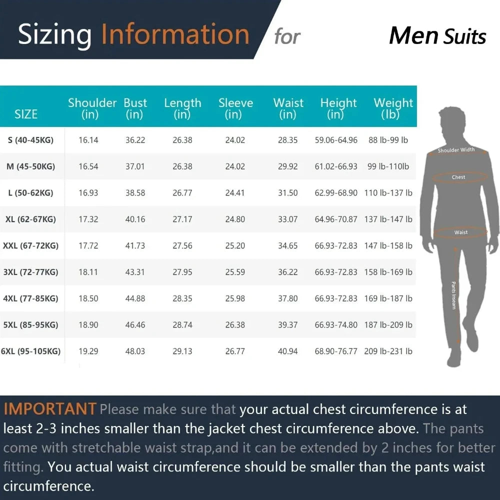 Men Suits Set  2 Pieces Jackets Pants For Wedding Elegant Slim Fit Blazers Formal Outfit Fashion Classic Full 2025 Costume