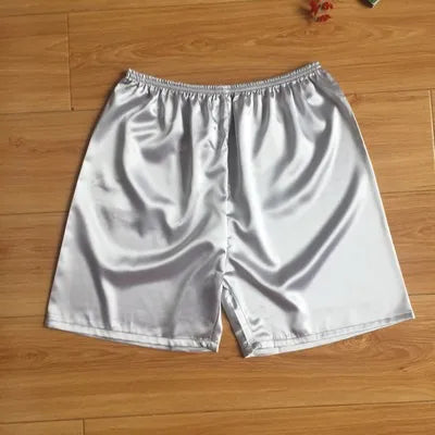 Men's Pajamas Pant Silk Short Summer Household Pants Can Wear Outside Comfort Beach Sleeping Bottom Clothing Underwear