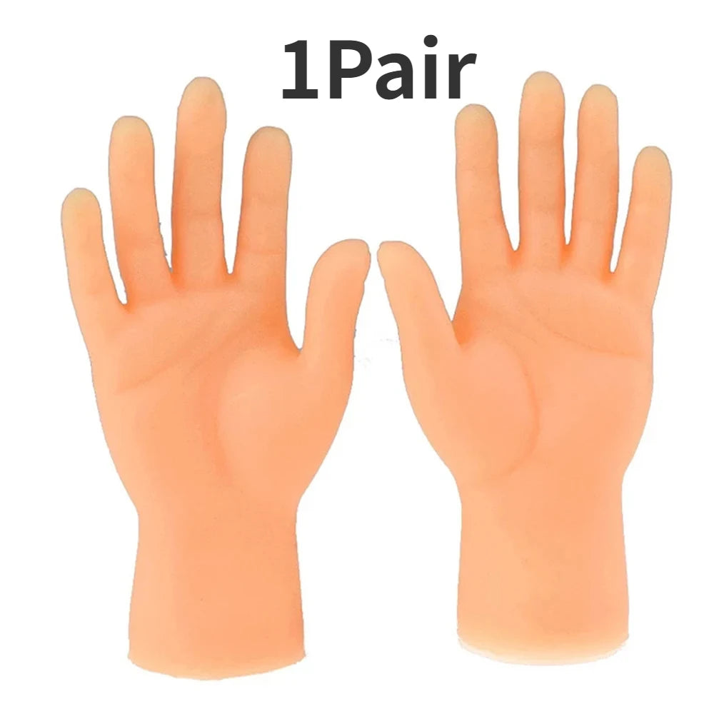 Adult Kid Novelty Toys Funny Mini Hands Creative Finger Fidget Toys Soft Small Hand Tease the Cat Pet Toy Halloween Gift