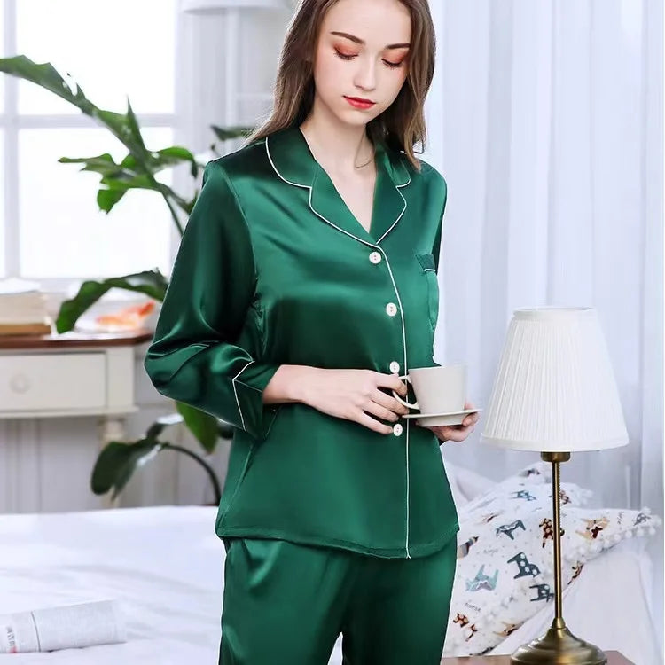 Personalized Pajamas Set, Couple Pajamas Set Customized Satin Pajamas Bachelorette Wedding Party Valentine Anniversary Gift Pjs