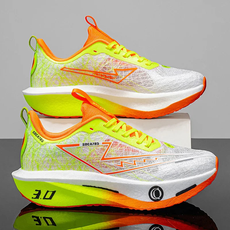 Men Running Shoes Carbon Board Marathon Speciality Sports Breathable Lightweight Women's Comfortable Athletic Sneakers