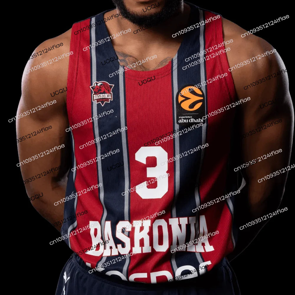 2026 Spain Baskonia Men's Basketball Jersey Adult Basketball Sportswear Special Fan Basketball Jersey Kit Kids Basketball Vest