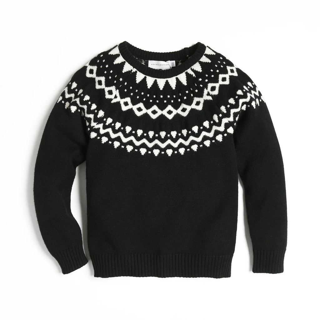Kids Clothes Knitted Sweater O-Neck Girls Boys Baby Knitted Tops Children Brother Sister Holiday Clothing