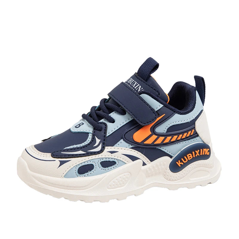 Kids Sneakers Children Casual Shoes 2026 New Trendy PU Leather Sports Shoes for Boy Girls Comfortable Running Shoes Gym Trainers