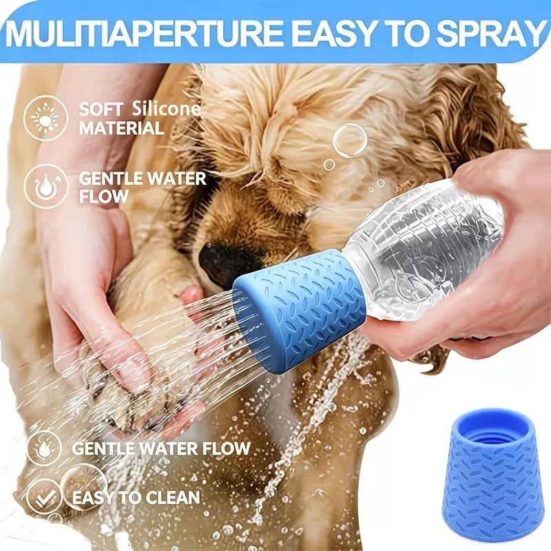 Outdoor Portable Pet Cleaning Showerhead, Cat and Dog Cleaning Shower Head, Silicone Pet Supplies
