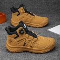 Men's high  boots, outdoor sports shoes, anti slip and wear-resistant rotating buckle hiking shoes, men's shoes