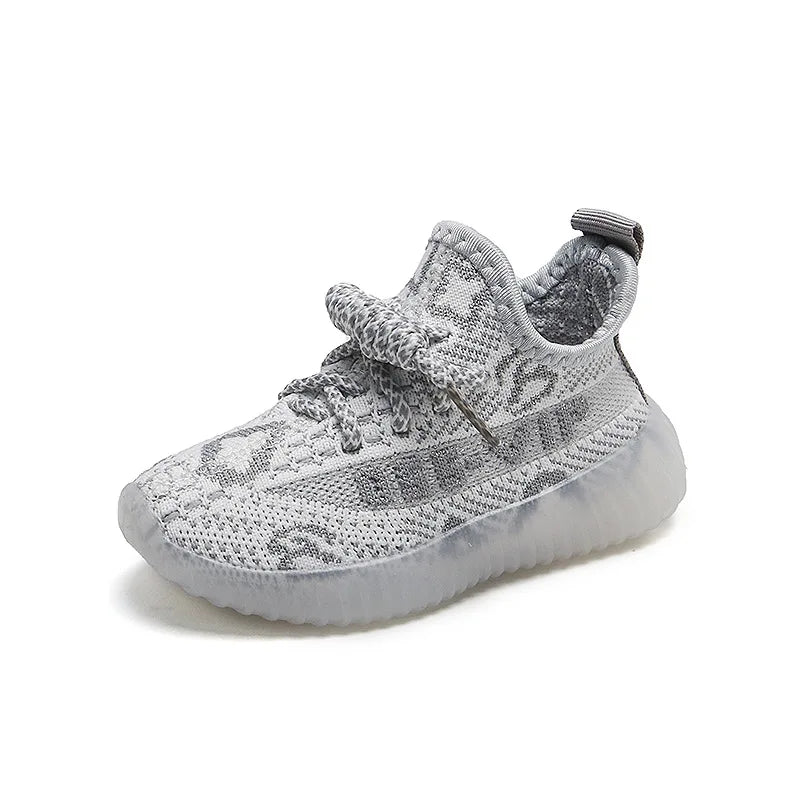 Children's sneakers new four seasons boys and girls running shoes Korean version of the kids children mesh soft bottom shoes