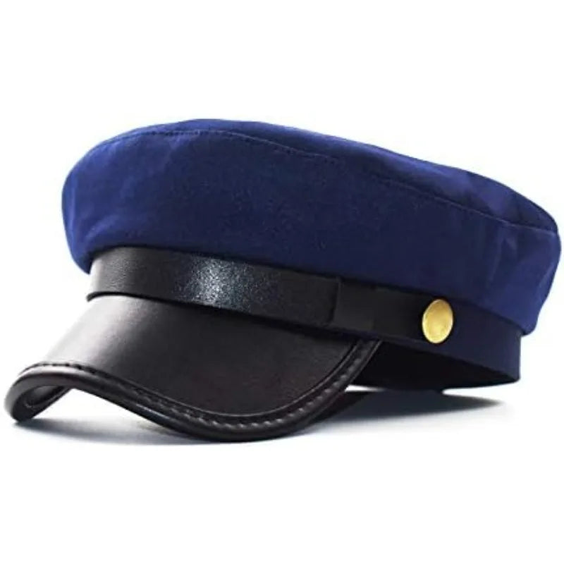 Chauffeur Hat for Men Women, Classic Vintage Captain Hat Newsboy Cap Costume Hats