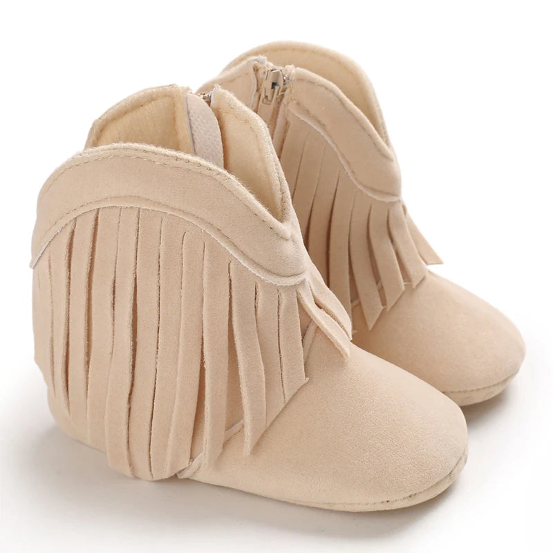 Toddler Footwear Boots Newborns Prewalkers For Unisex Baby Boys Girls Winter Keep Warm Moccasins Tassel Footwear Shoes 0-18M