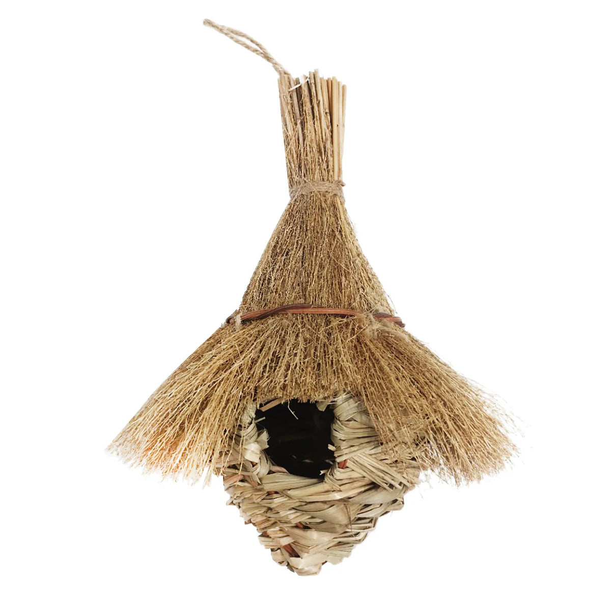Pet Hanging bed Birds Nest Outdoor Hand-weaved Decorative Bird House Bird Cage Shelter For Garden Decoration Pet Bedroom