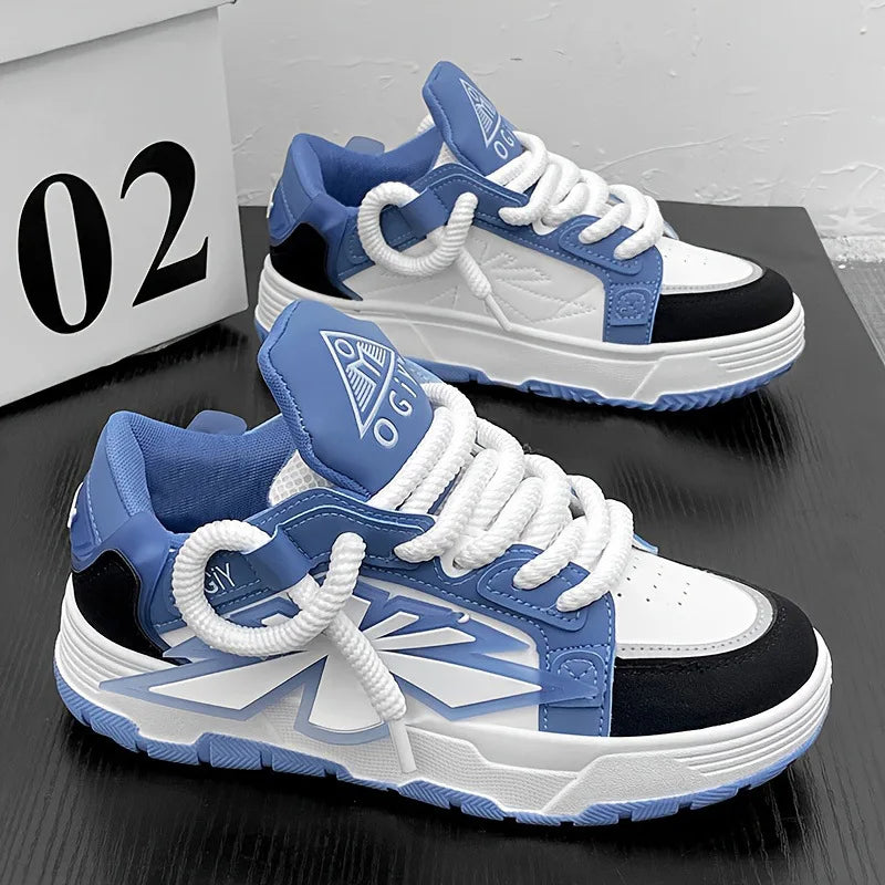 New Shoes Men Autumn Casual Platfrom Sneakers Trend Luxury Men Designer Skateboard Shoes Outdoor Lace-up Vulcanized Shoes Hombre
