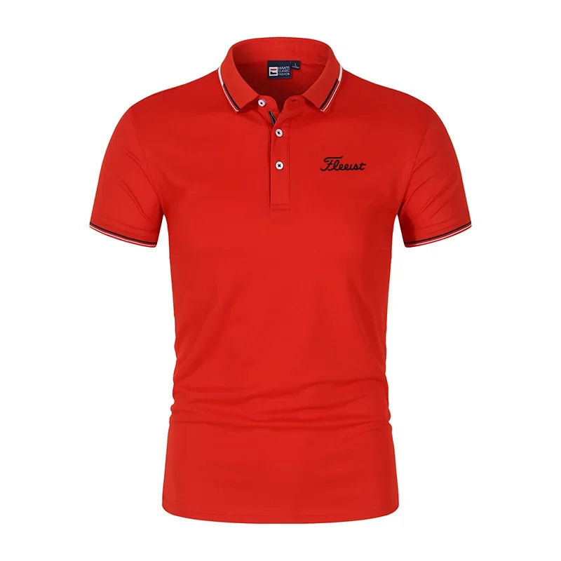 Summer High-Quality Men's Printed Polo Shirt, New High-End Business Casual Quick Drying And Breathable Polo Collar Polo Shirt
