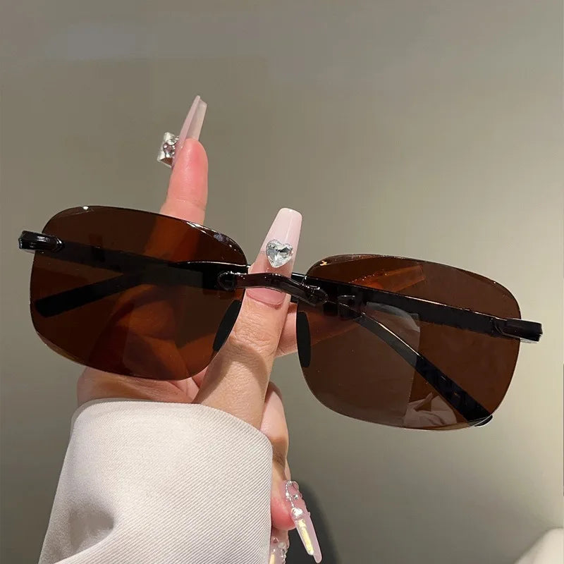Sunglasses for Men High-end and Fashionable UV Resistant Sunglasses Frameless and Trimmed for Women Sunglasses