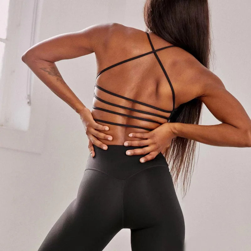 Sports Bra Women For Women Cross Back Fitness Tops Breathable Vest Gym Yoga Underwear