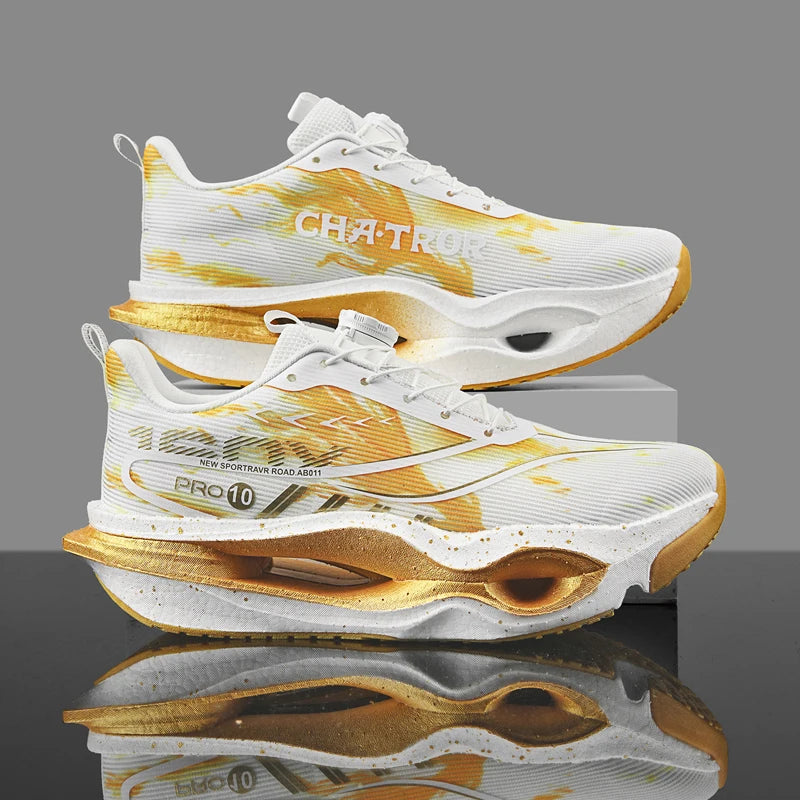 Men's Sports Shoes Carbon Plate Running Shoes Male Marathon Sneakers Racing Shock-absorbing Athletics Training Shoes for Women