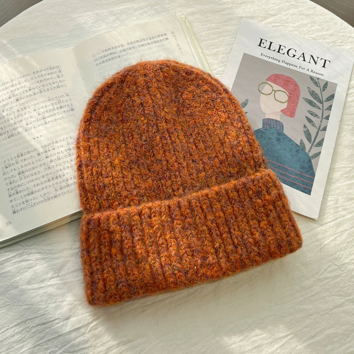Knitted  Women's Autumn and Winter Retro Hats Warm Thickeneded Ear Protection Hat Fashionable Winter Mixed Color Hat for Men