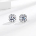 Women's 925 Sterling Silver Jewelry Set Inlaid Square AAAAA Zircon Women's Fashion Party Wedding Accessories
