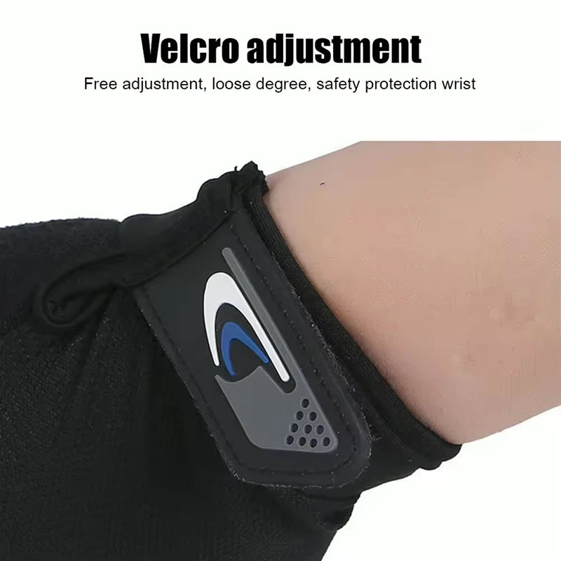 Summer Men Fishing Gloves Women Two Finger Cut Male Touchscreen Angling Anti-Slip Sun-Proof Breathable Cycling Fitness Gloves