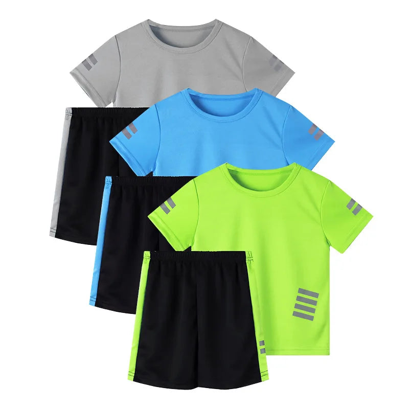 Kids Sportswear Boys for 5 to 6 7 8 9 10 11 12 Years Summer Sets Football Basketball Running Tennis Tracksuit Clothes Jersey Set