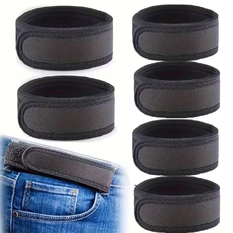 S/M/L Buckle Free Waist Belts Men's Ultra-soft No Buckle Black Elastic Belts Comfortable Belt Loop Buckle-Free Belt Unisex