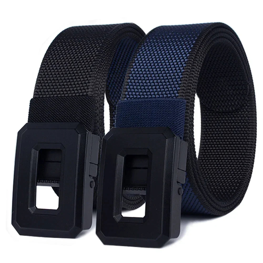 Men Belts Automatic Buckle Tactical Belt Women Fashion Canvas Belts Male Outdoor Fashion Designs Military Belts for Women
