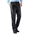 New Men's Loose Casual Leather Pants Fashion Water-poor Motorcycle PU Leather Pants Spring Autumn Simple Versatile Male Trousers