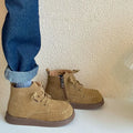 Kids Ankle Boots Retro British Style Children Short Boots Side Zip 2026 Autumn New Boys Girls Leather Boots Versatile Soft Sole