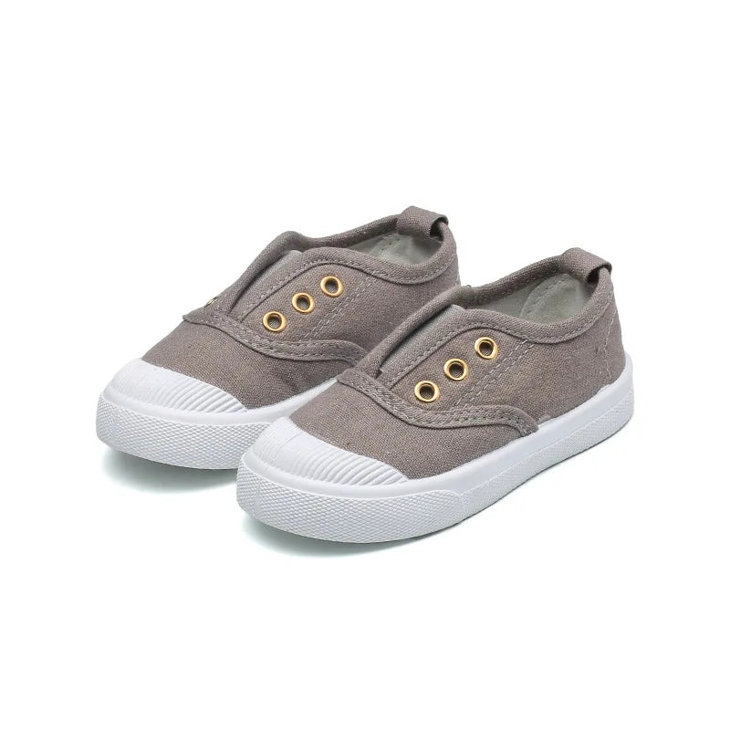 Kids Canvas Sneakers Girls Boys Casual Children Shoes For Spring Autumn Flat Heels Loafers Soft Soles Toddler Baby Shoes  CSH900