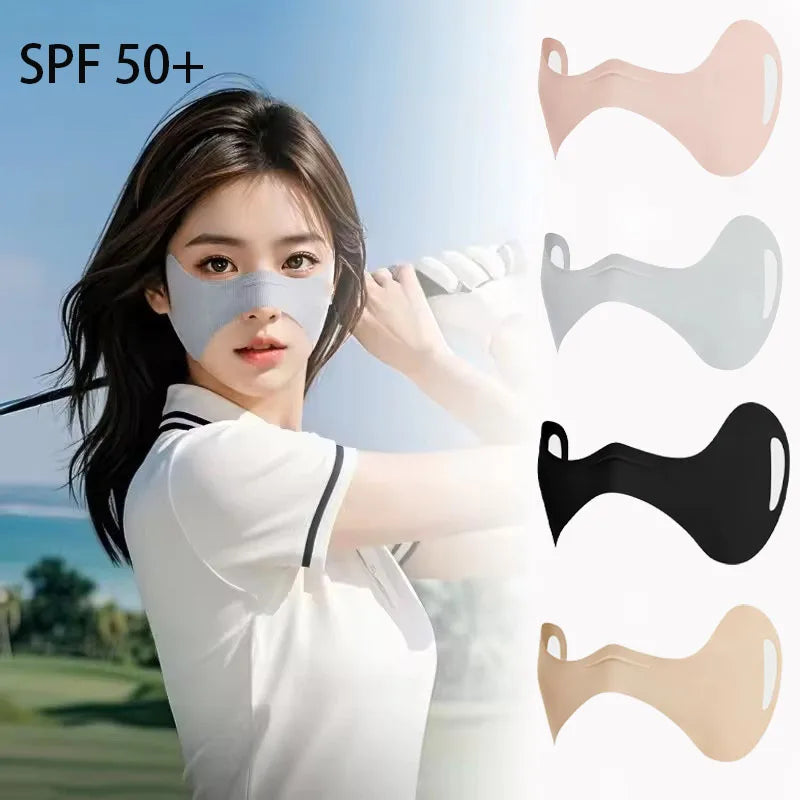 Outdoor Cycling Sports Sunscreen Face Mask Women's Breathable UV Protection Sunscreen Golf Fitness Eye Protection Equipment