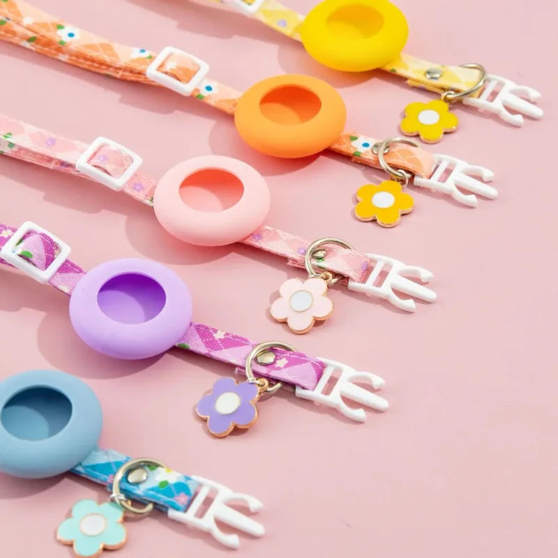 Pet Collar with AirTag Protective Case Anti-lost Outdoor Park Dog Cat GPS Tracker Install Supported Necklace Pet Accessories
