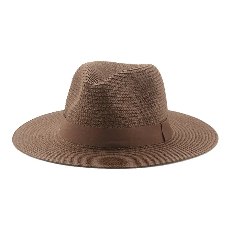 Hats for Women Bucket Sun Hats Ribbon Band Men Hat Straw Summer Panama Formal Outdoor Party Picnic Bucket Hat Sombreros De Mujer