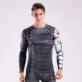 Rashguard Super T-Shirt Men's Long Sleeve Compression Tight Fitness Gym Sports Digital Printing Running Tracksuit Hero Jerseys