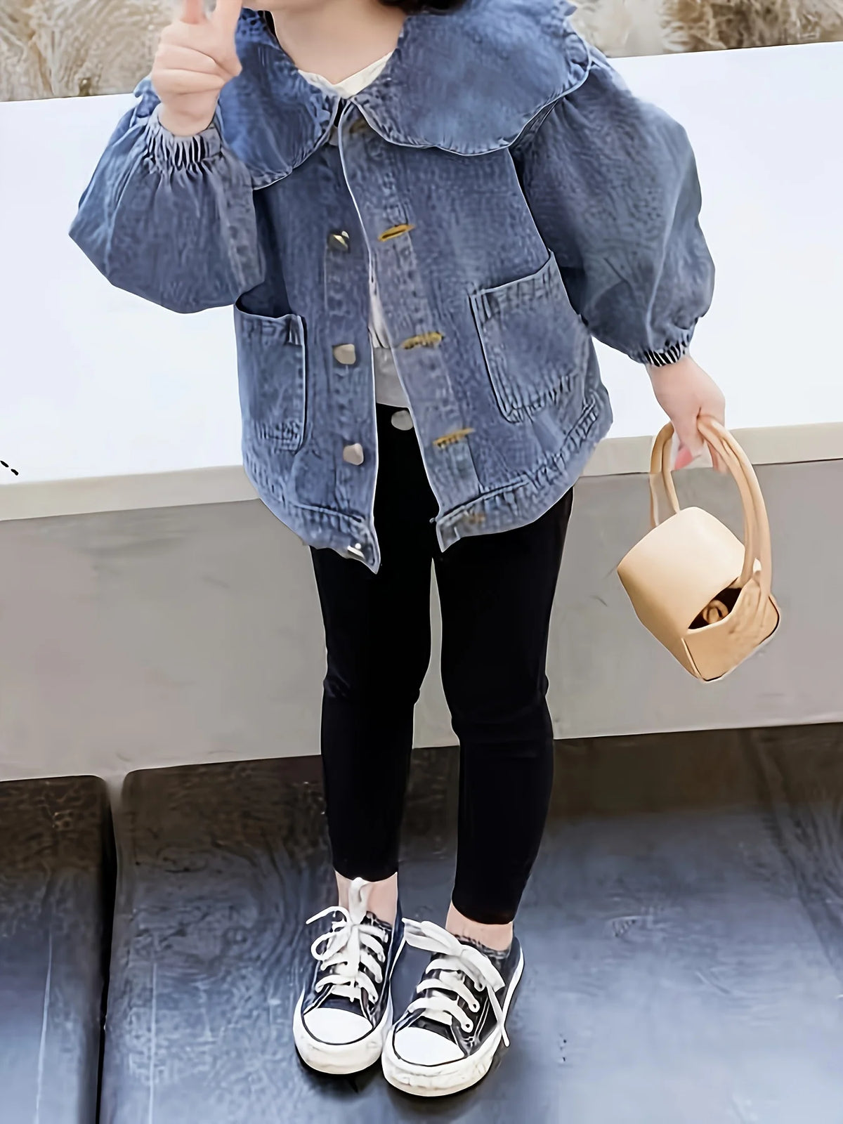 Girls' Outerwear Spring & Fall New Kidsren's Clothing Baby Girl Outerwear Kidsren's Little Girl Tops Autumn and Winter Cardigans F