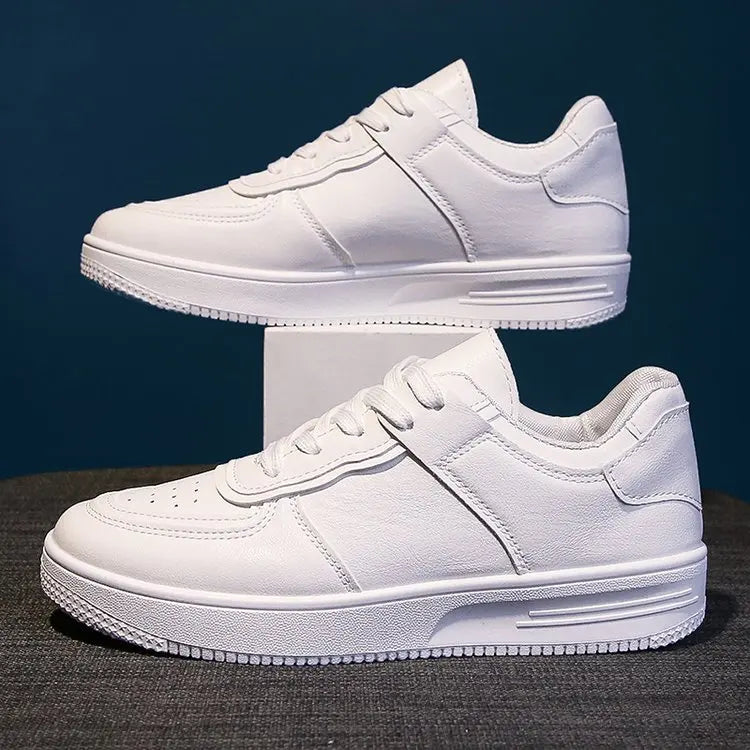 Women's Platform White Sneakers Lightweight and Comfortable Breathable Casual Walking Shoes for Daily Outdoor Wear