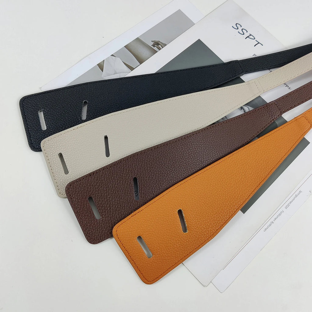 Fashion Belts For Women High Quality Knot Soft Pu Leather Long Waistband Female Wide Waist Coat Corset Belt Cummerbunds ﻿