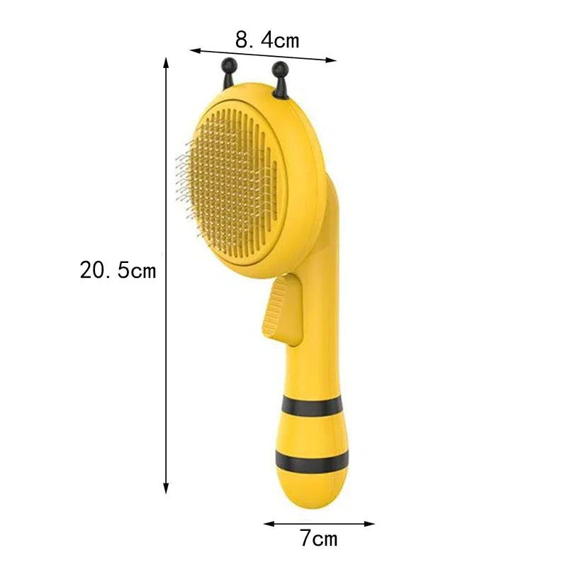 Cleaning Pets Bee Pet Cat Brush Massage Cat Comb Self Grooming Comb for Cats Dogs Removes Undercoat Tangled Hair Pet Accessories
