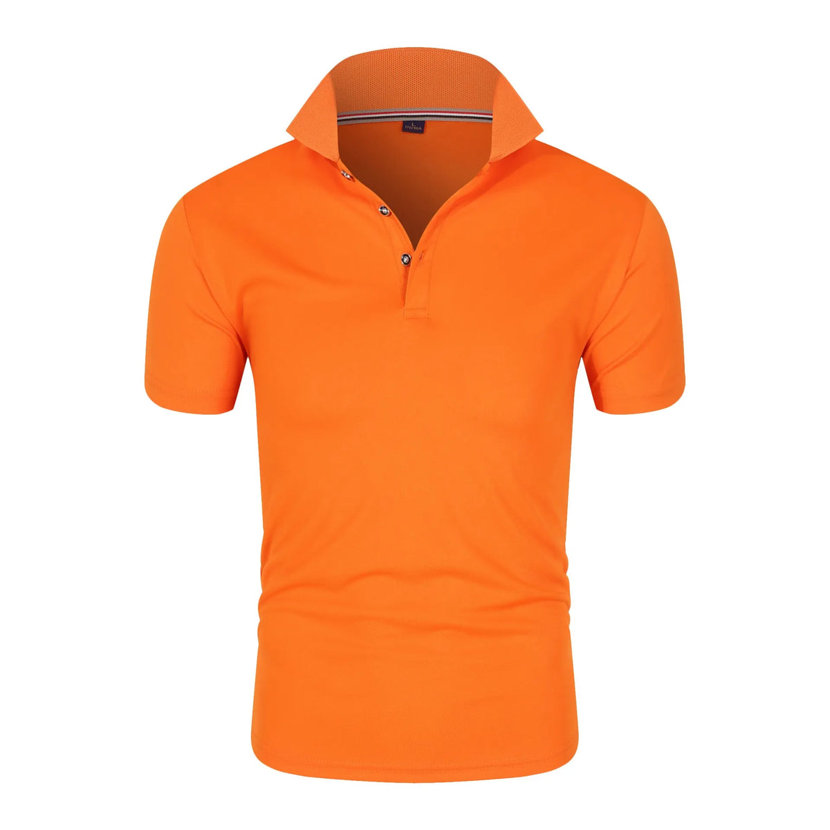New Solid Color Polo Shirt Men's Short Sleeve Button Tshirts Lapel Lightweight Streetwear Sport Casual Tops