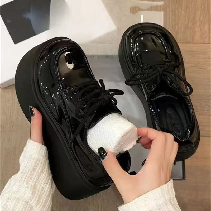 Fashionable New Sexy and Elegant Loafers Spring/autumn Round Toe Comfortable Thick Sole Non Slip Casual Sports Shoes for Women