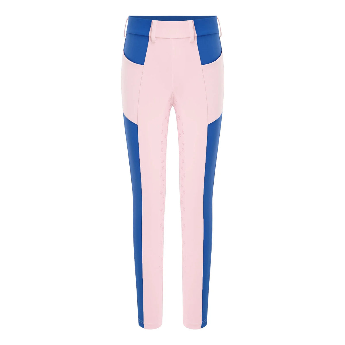 Kids Boys Girls Horse Riding Sports Pants Anti-skid Full Seat Color Block Equestrian Leggings for Gym Cycling Casual Daily Wear