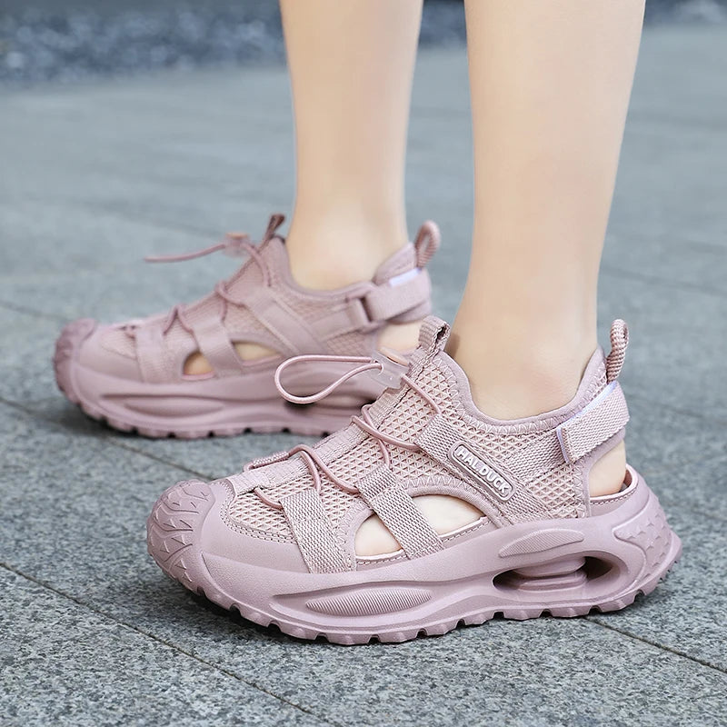 2026 Boys Girls Sports Sandals Summer Kids Closed Toe Outdoor Sandals Athletic Water Shoes Sandals Child Pool Beach Sandals
