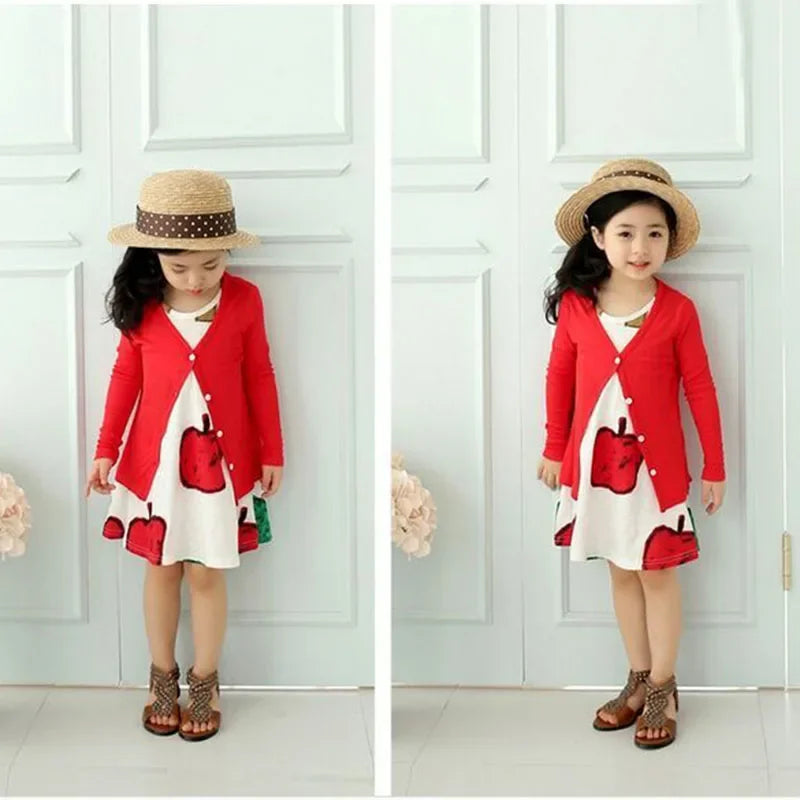 Kids Spring Autumn Clothes Cotton Candy-colored Cardigan Baby Boys and Girls Casual Jacket Sweater Children Outwear Coats 2-6Y
