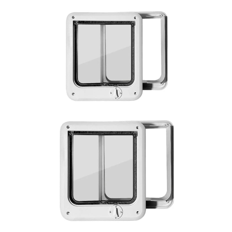 Flap Pet Door Dogs Flap Door 4 Ways Controllable Cats Door Dog Access Door Pet Entry Gate Door Convenient Pet Accessories 87HA