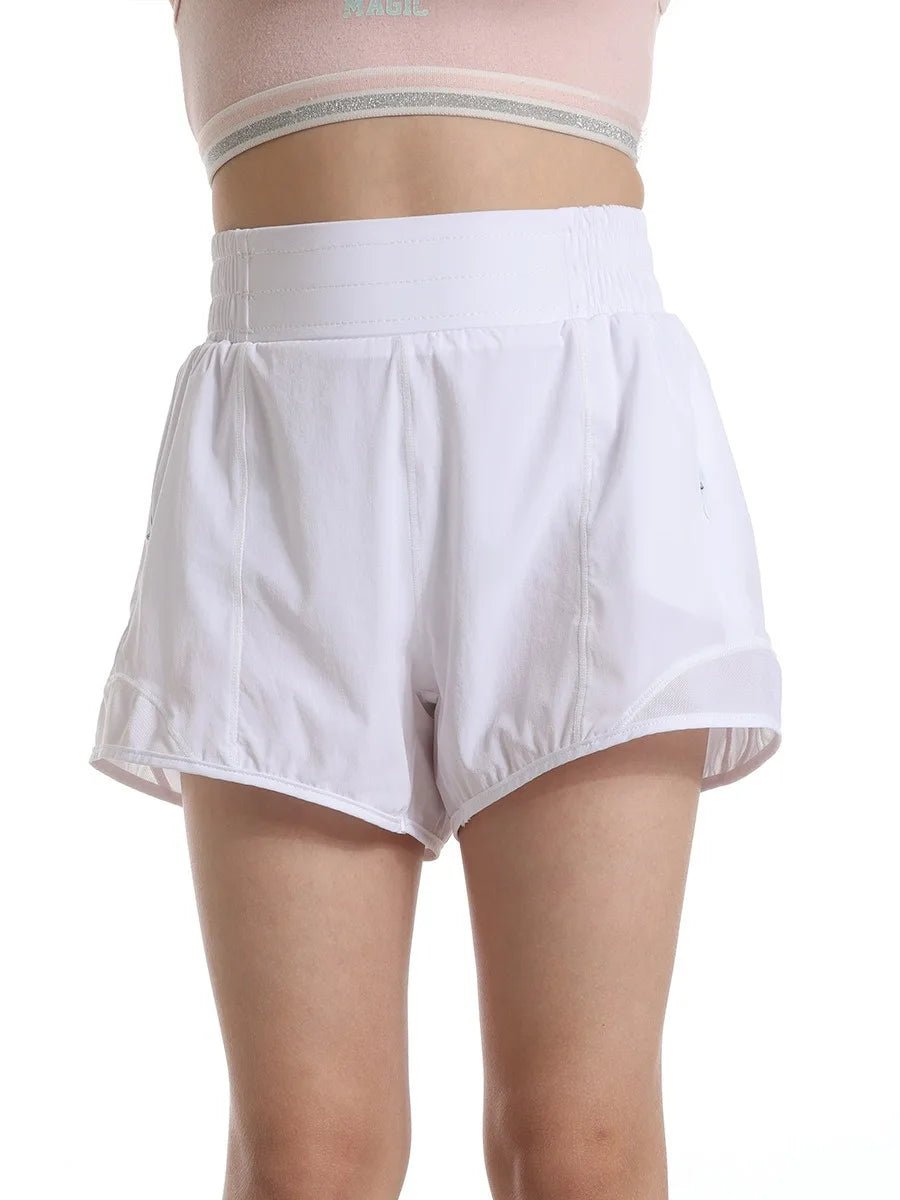 Children Shorts Light Weight Sports Shorts For Girls Breath Candy Color Baby Short Pants Kids Teen Girl Running Clothes Summer
