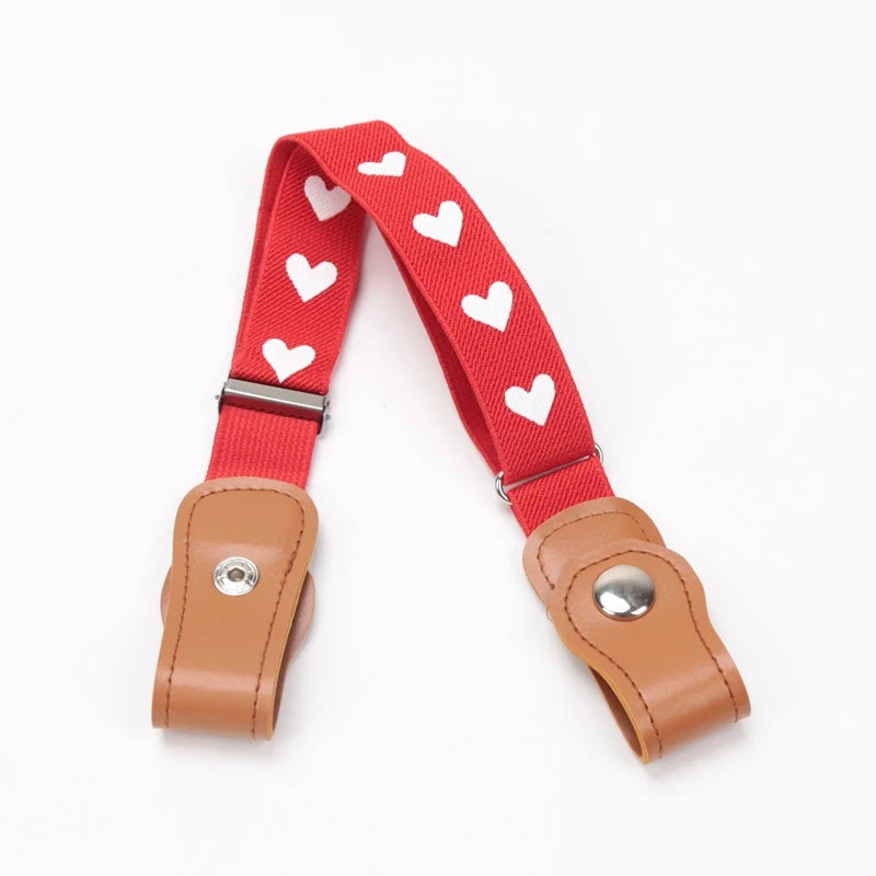 New Child Kids Buckle-Free Elastic Belt No Buckle Stretch Belt for Boys Girls Adjustable Children for Jeans Pants Lazy Belts