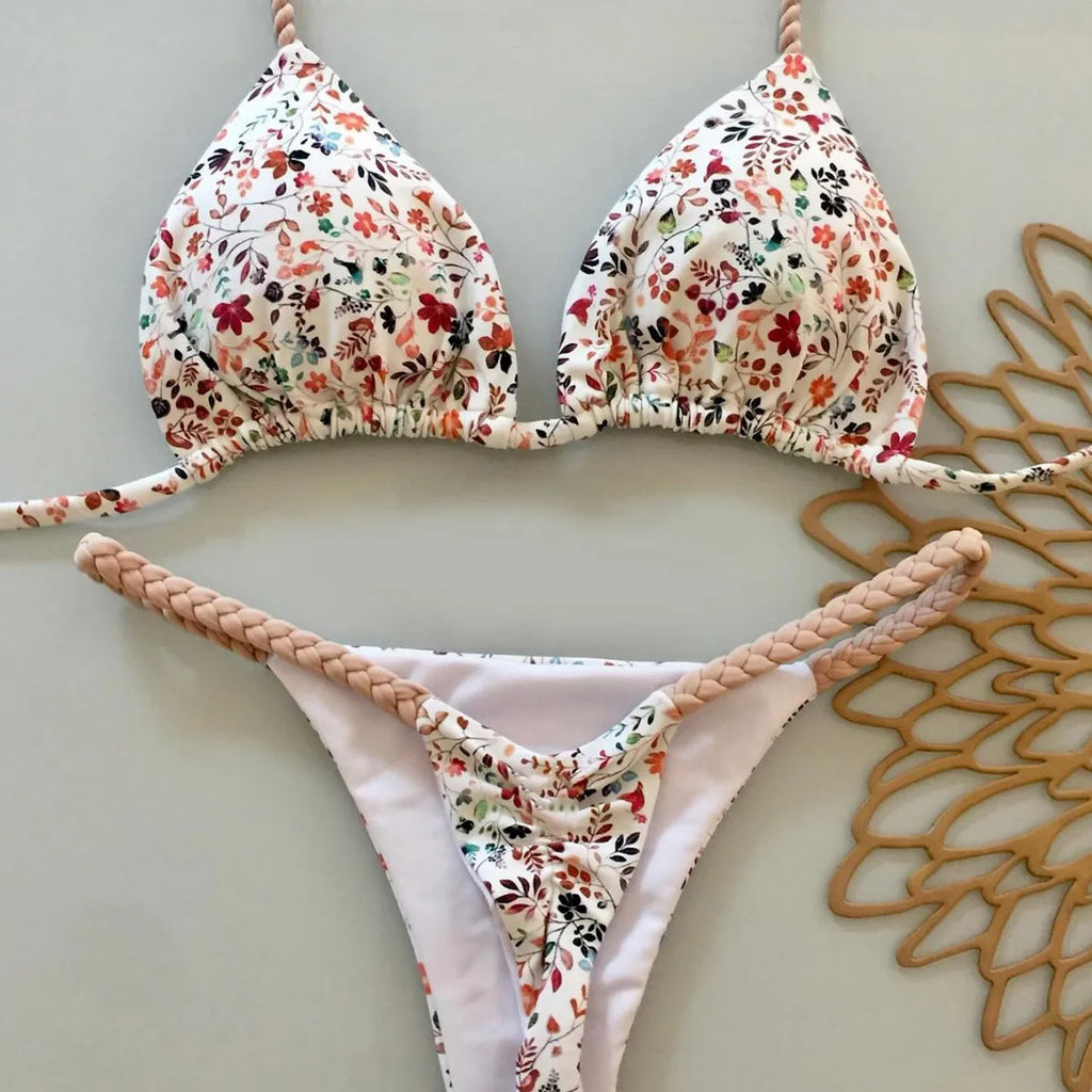 Split Women Sexy Bikini Seaside Holiday Gathering Swimwear