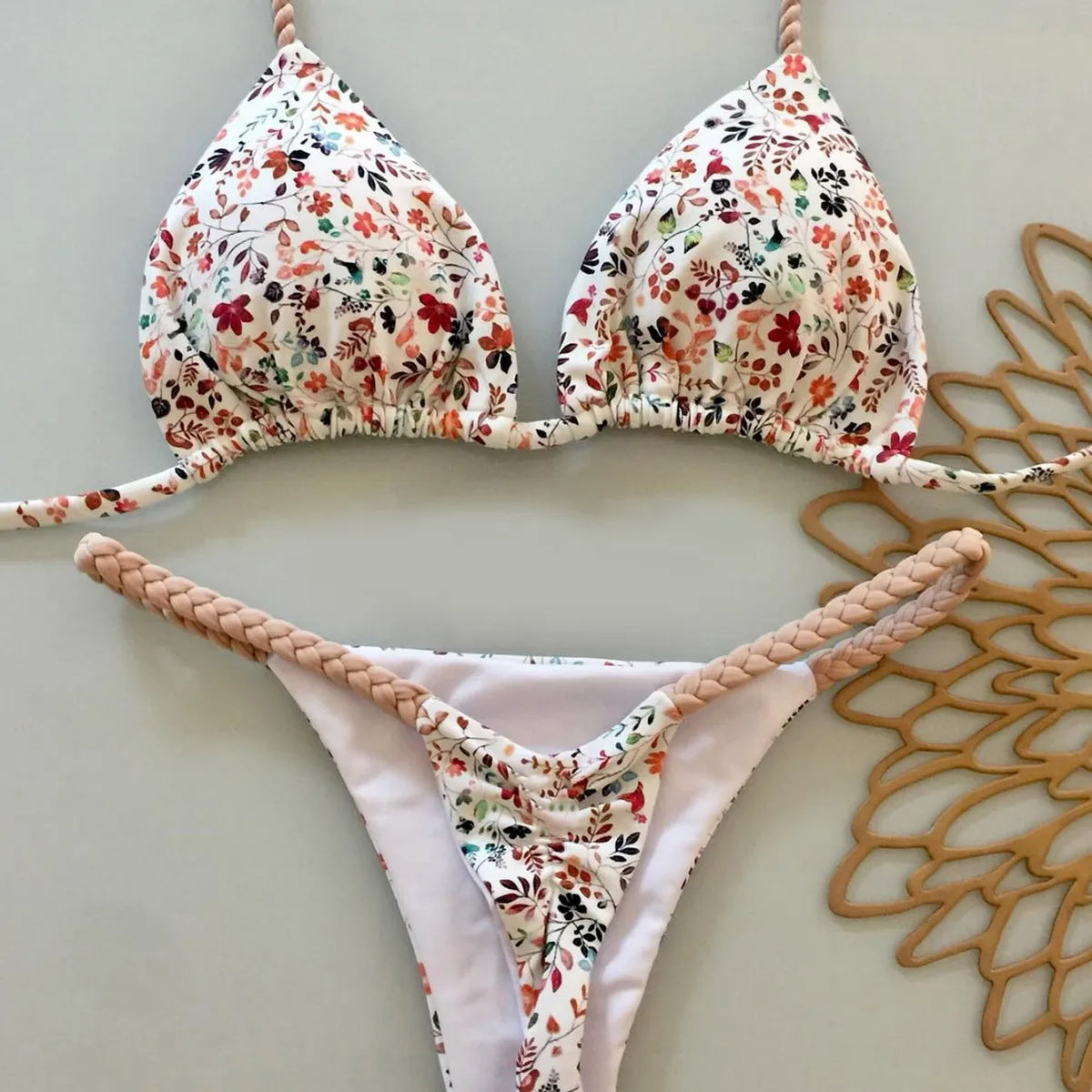 Split Women Sexy Bikini Seaside Holiday Gathering Swimwear