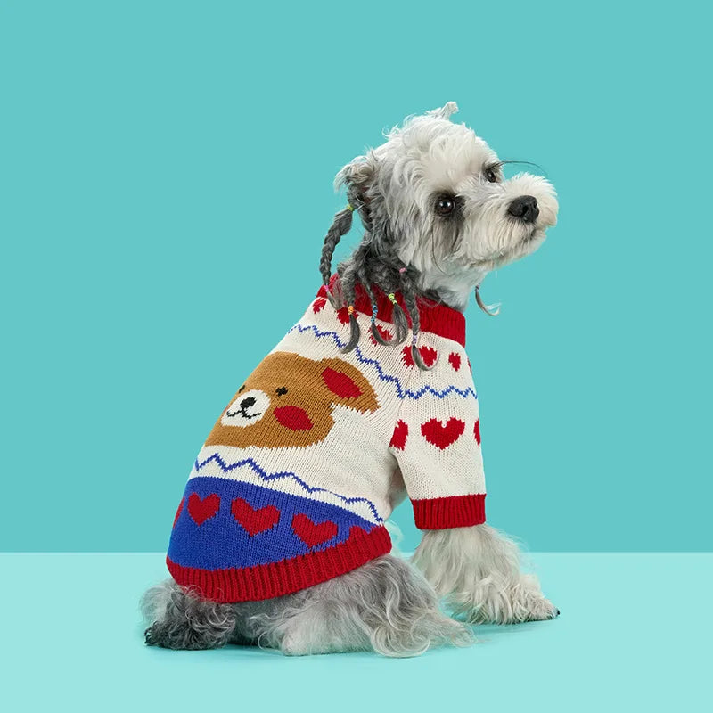 Autumn Winter Christmas Halloween Warm Pet Clothes Pet Dog Warm Sweater for Small Medium Dog Cat Puppy Chihuahua Pet Clothing